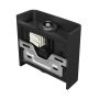 LED væglampe 2W CCT op/ned IP54 sort – billede 4