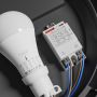 Loftlampe E27 – rund – sort – med bevægelsessensor – IP65 IK08 – Ø300×90 mm – uden lyskilde – billede 7