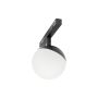 LED globelampe til skinne 5W CCT 48V Ø100 mm dæmpbar sort – billede 4
