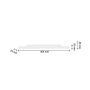 Aflang LED-skinnelampe 8W CCT 48V 304 mm dæmpbar hvid – billede 3