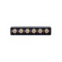 LED gitterlampe til skinne 6W K2700 48V 110 mm Sort – billede 3