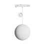 LED globeformet pendellampe til smal skinne 7W K3000 48V Ø100 mm Hvid – billede 2