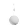 LED globeformet pendellampe til smal skinne 7W K3000 48V Ø100 mm Hvid – billede 3