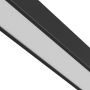 Aflang LED-skinnearmatur til smal skinne 20W K3000 48V 600 mm Sort – billede 5