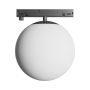 LED globelampe til smal skinne 7W K3000 48V Ø100 mm Sort – billede 2