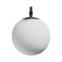 LED globelampe til smal skinne 7W K3000 48V Ø100 mm Sort – billede 3