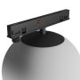 LED globelampe til smal skinne 7W K3000 48V Ø100 mm Sort – billede 5