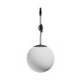 LED globeformet pendellampe til smal skinne 7W K3000 48V Ø100 mm Sort – billede 3