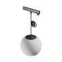 LED globeformet pendellampe til smal skinne 7W K3000 48V Ø100 mm Sort – billede 4