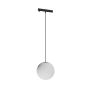 LED globeformet pendellampe til smal skinne 7W K3000 48V Ø100 mm Sort – billede 5
