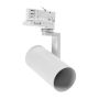 3-faset skinnespotlight GU10 hvid – 56,5×121×172 mm