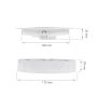 LED Downlight 12W overflademonteret - Indbygget hvid rund IP20 – billede 5