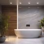 Rundt LED indbygget panel Ø19 cm 18W K6000 83 lm/W IP44 – billede 2