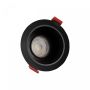 Indbygningsspot GU10 antiblænding Ø85 mm – Sort – Vipbar