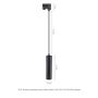 Pendel GU10 til 3-faset skinne Ø55 mm med 1 m kabel – Sort – billede 3