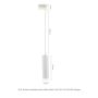 3-faset skinnependellampe GU10 sort – billede 8
