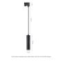 3-faset skinnependellampe GU10 – sort – billede 8
