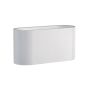 Væglampe G9 – oval – hvid – IP20 – 80×80×160 mm – uden lyskilde
