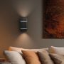 Væglampe G9 – firkantet – sort – IP20 – 80×150 mm – uden lyskilde – billede 2