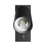 Væglampe GU10 – rund – sort – med kontakt – IP20 – 55×100 mm – uden pære – billede 4