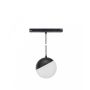 LED-kuglependel til 48V -skinne 5W K3000 Ø100 mm – Sort