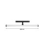 LED-bjælkearmatur til 48V -skinne 12W K3000 150° 40 cm – Sort – billede 5