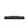 LED gitterlampe til skinne 12W K2700 48V 220 mm Sort