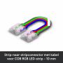Strip-til-strip-stik med kabel til COB RGB LED-strip – 10 mm – billede 3