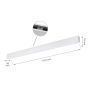 LED lineær armatur 112 cm hvid 36W moderne – billede 5