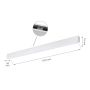 LED lineær armatur 112 cm hvid 36W moderne med sensor – billede 6