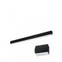 LED lineær armatur 112 cm sort 36W moderne med sensor