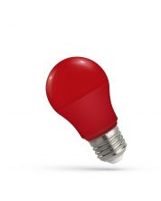 Rød LED Lampe A50 E27 4,9 Watt