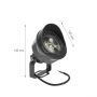 LED Have Spotlight 24W K4000 Sort 24V IP65 25°