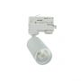 LED Skinnespot 3 Fase Mini med GU10 Fatning Hvid med hvid ring