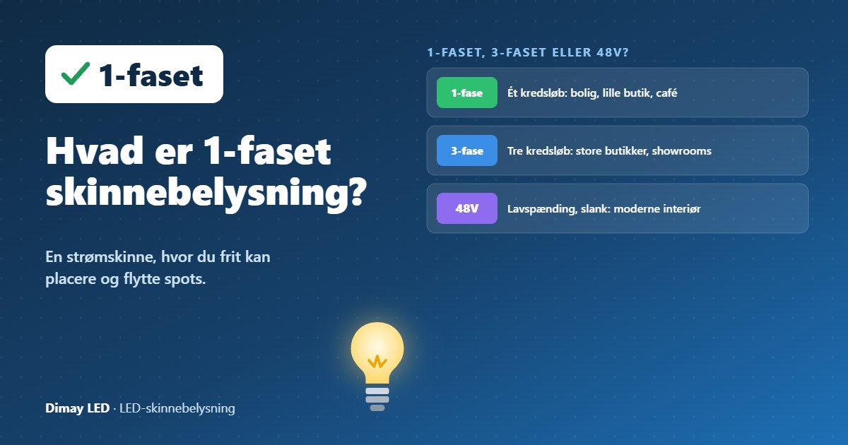Infografik: Hvad er 1-faset skinnebelysning?