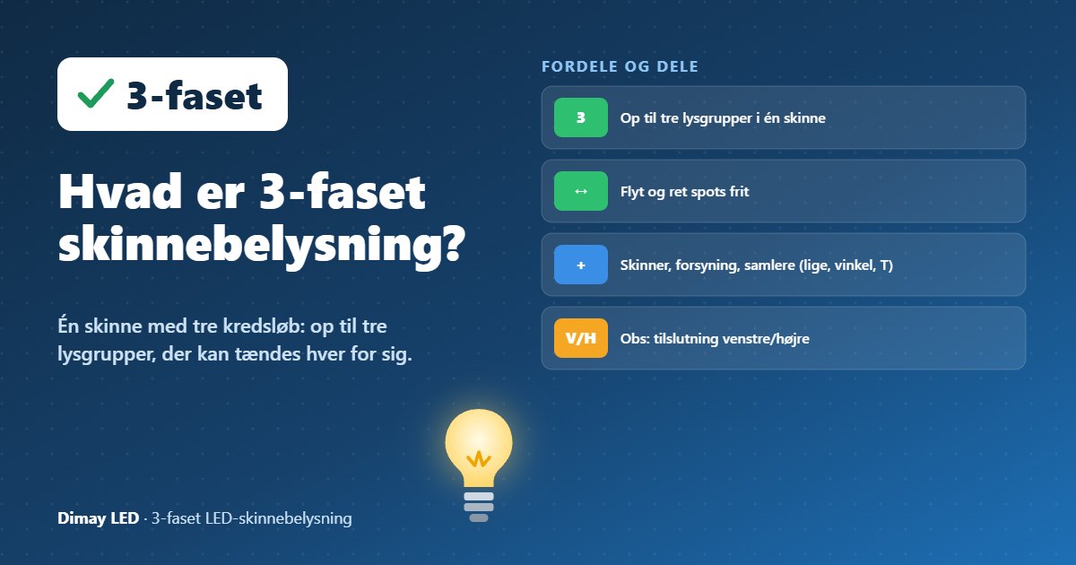 Infografik: Hvad er 3-faset skinnebelysning?