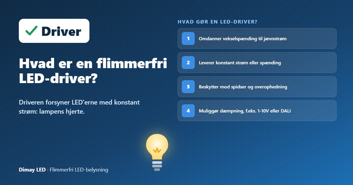 Infografik: Hvad er en flimmerfri LED-driver?