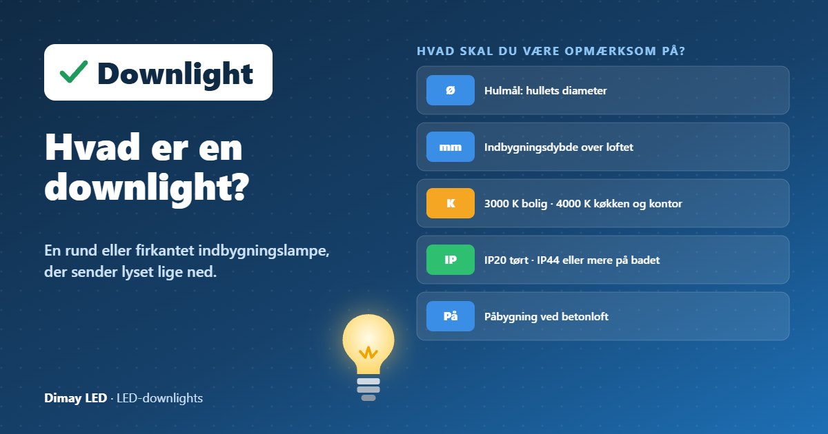 Infografik: Hvad er en downlight?