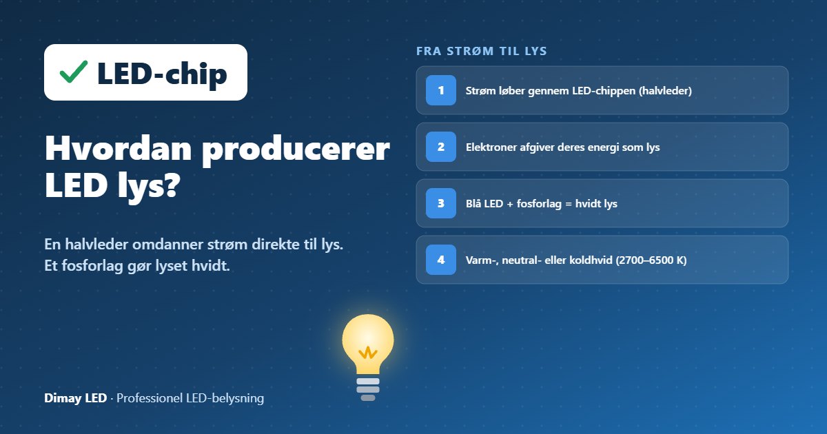 Infografik: Hvordan producerer LED lys?