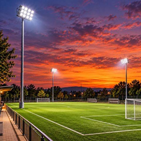 LED sportsbanebelysning